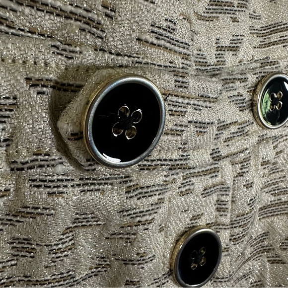 Moulinette Soeurs x Anthropologie April Textured-Jacquard Gold Dress Size 2 - Picture 7 of 16